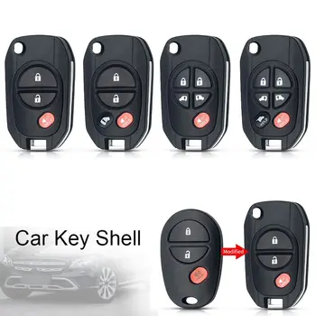 3/4/5/6 Кнопок Дистанционного Ключа Автомобиля Shell Модифицированный TOY43 Автомобильный Ключ Shell Flip для Toyota/Tacoma/Highlander/Sequoia/Sienna/Tundra